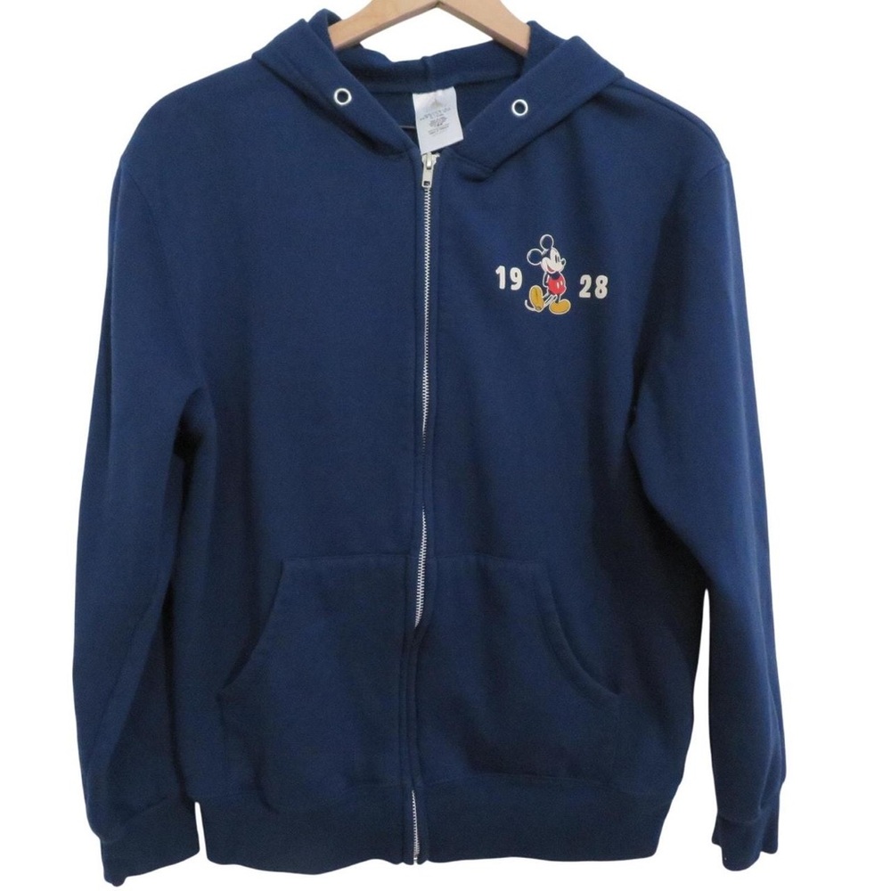 Disney Navy Hoodie with Mickey Mouse Embroidery